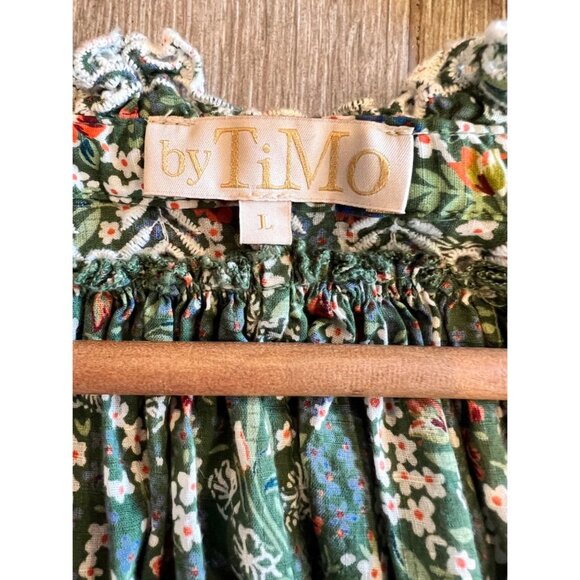 By TIMO Eyelet Short Sleeve Cotton Minidress Size L - Picture 12 of 12